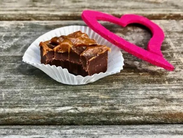 Dulce De Leche Fudge Valentin-napra