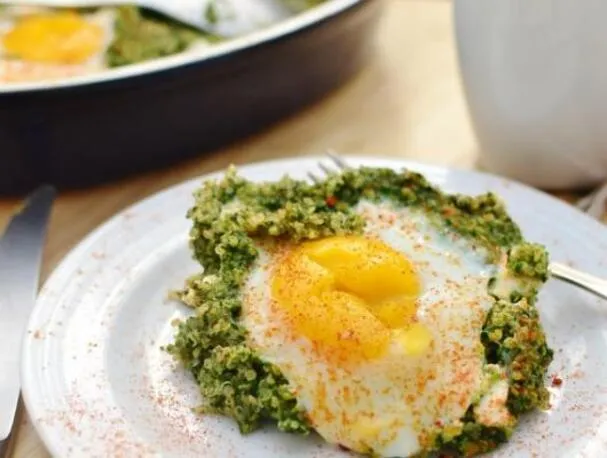 Spárga, quinoa, tojásos reggeli