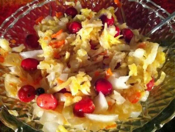 Házi savanyú káposzta áfonyával