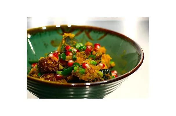 Kabocha-gesztenye-gránátalma