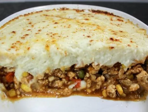 Pürésített karfiol pásztortorta