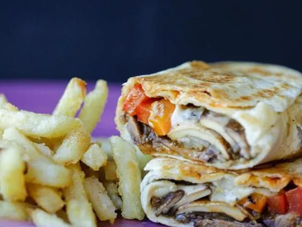 Philly Cheesesteak grillezett wrap