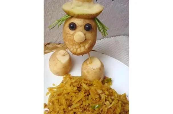 Burgonya curry recept