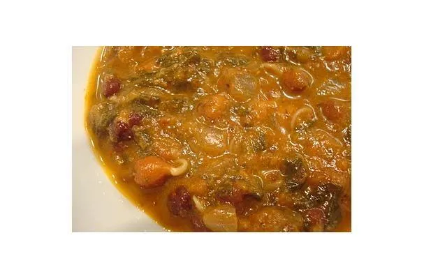 Csíráztatott csana-palak curry