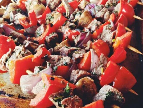 BBQ marhahúsos nyársak