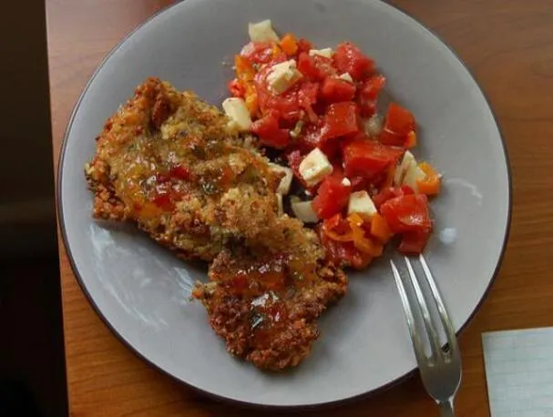 Fekete szemű borsó fritterek