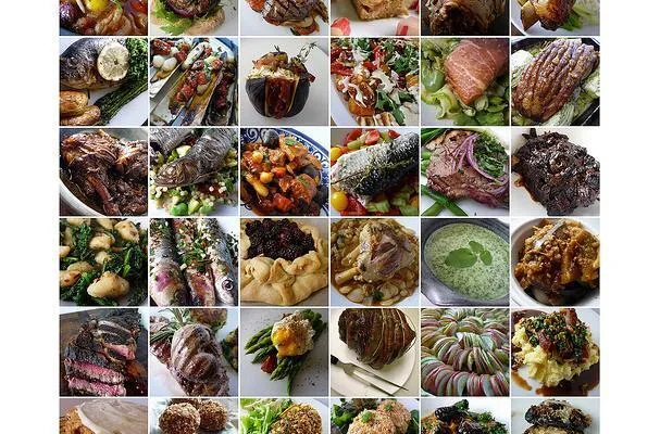 Csicseriborsó "hal" pirospaprika mártással