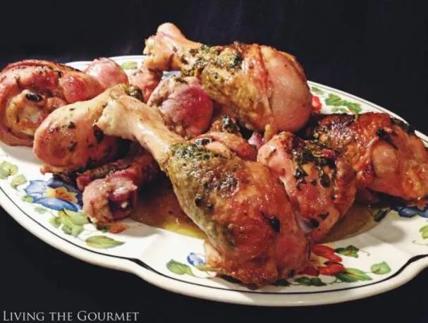Korianderrel töltött csirkecomb
